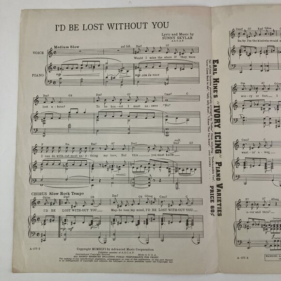 1940s Vintage Sheet Music Come Rain or Come Shine Mercer, Crosby, Frankie Laine - Picture 14 of 16